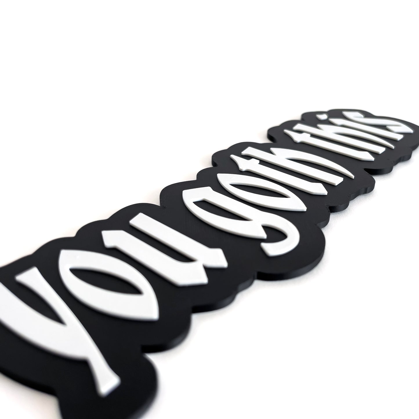 You Goth This - Photo Booth Prop, Halloween Themed, Black & White Sign