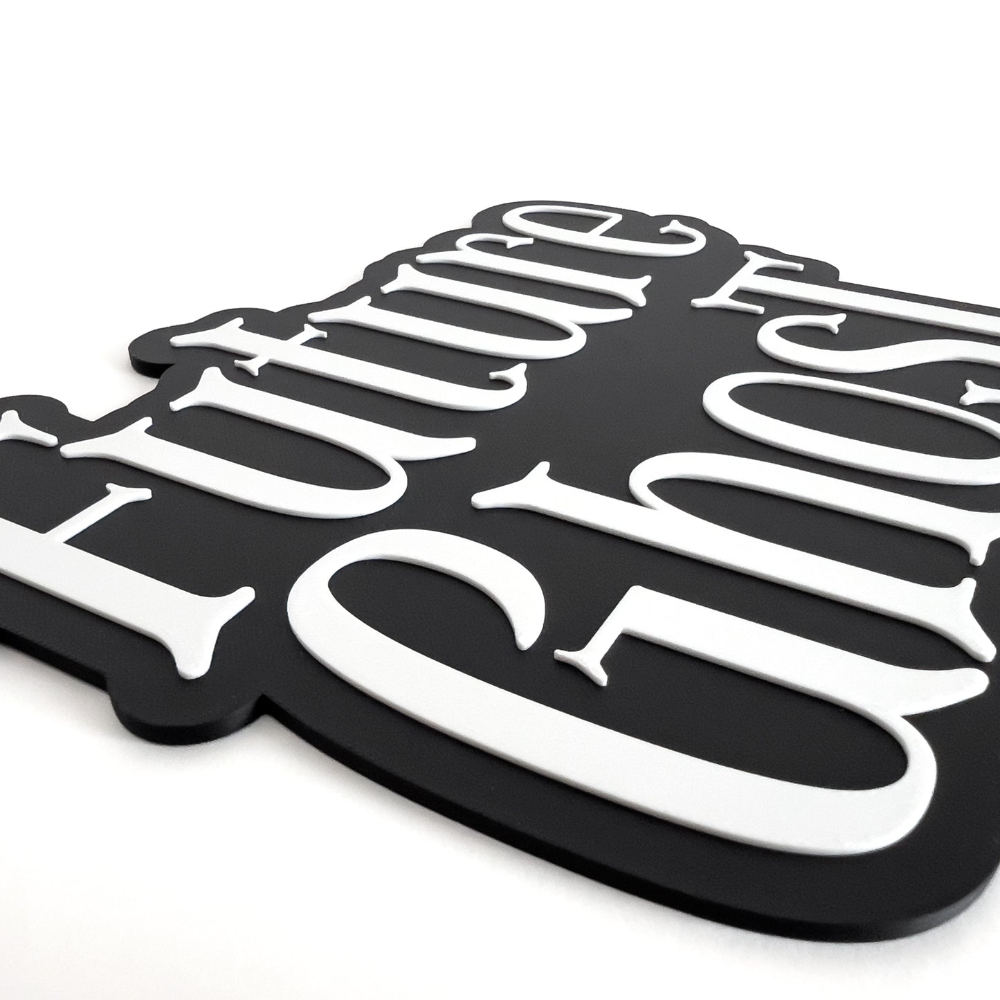Future Ghost - Photo Booth Prop, Halloween Themed, Black & White Sign